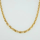 Cadena Marinera 16.9gr / 70cm / 4.5mm Oro Amarillo +3 18K