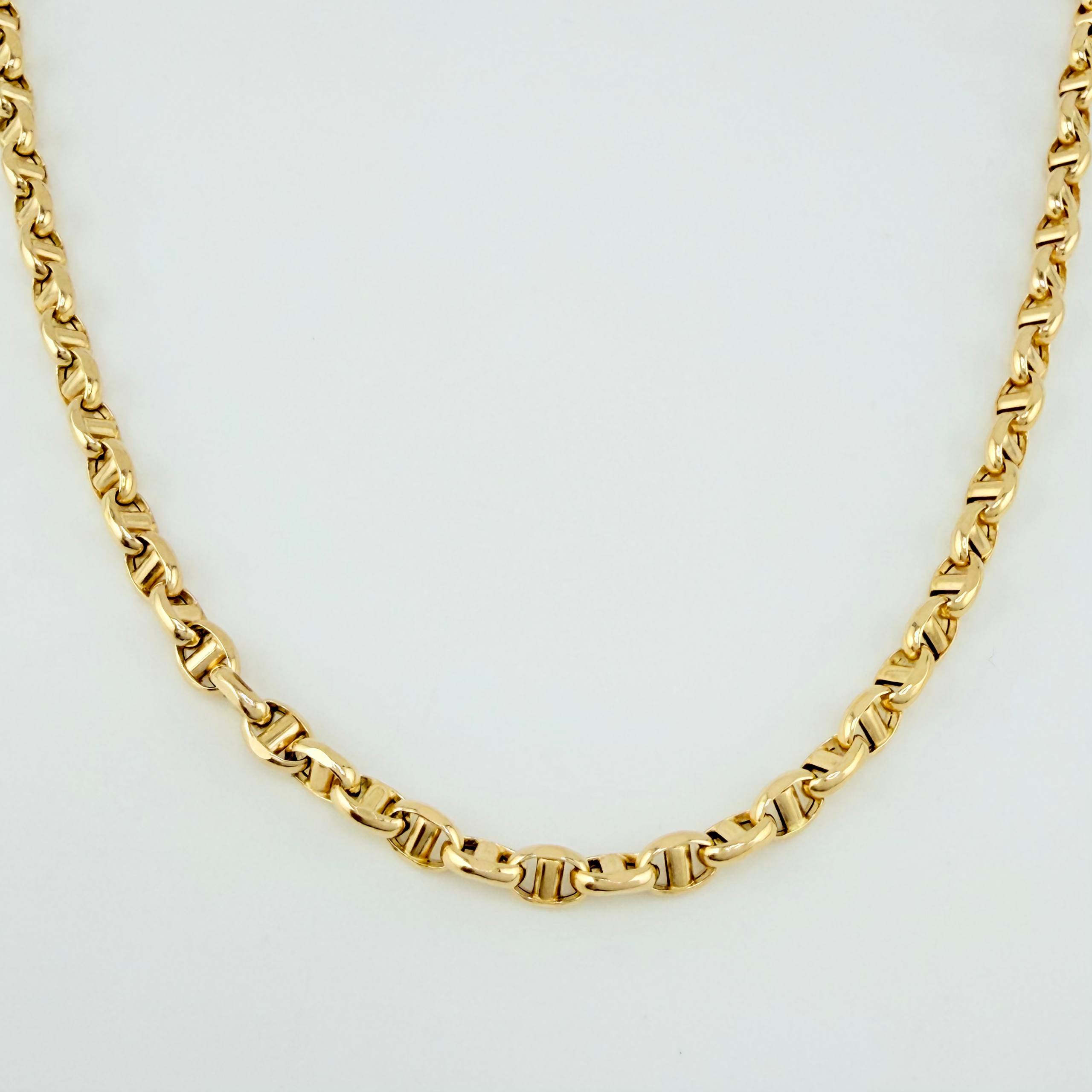 Cadena Marinera 10gr / 60cm / 3.5mm Oro Amarillo +3 18K ©