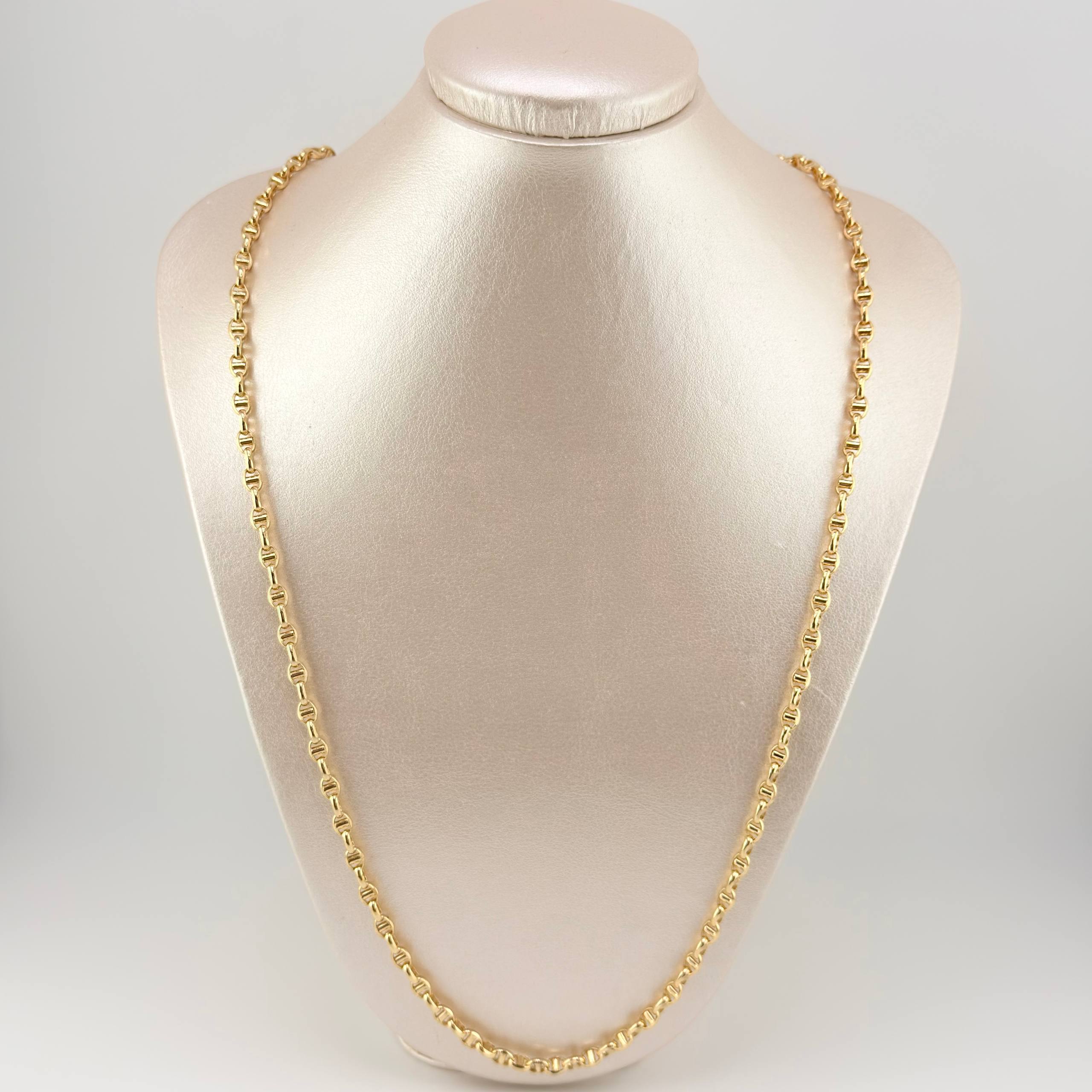 Cadena Marinera 16.9gr / 70cm / 4.5mm Oro Amarillo +3 18K