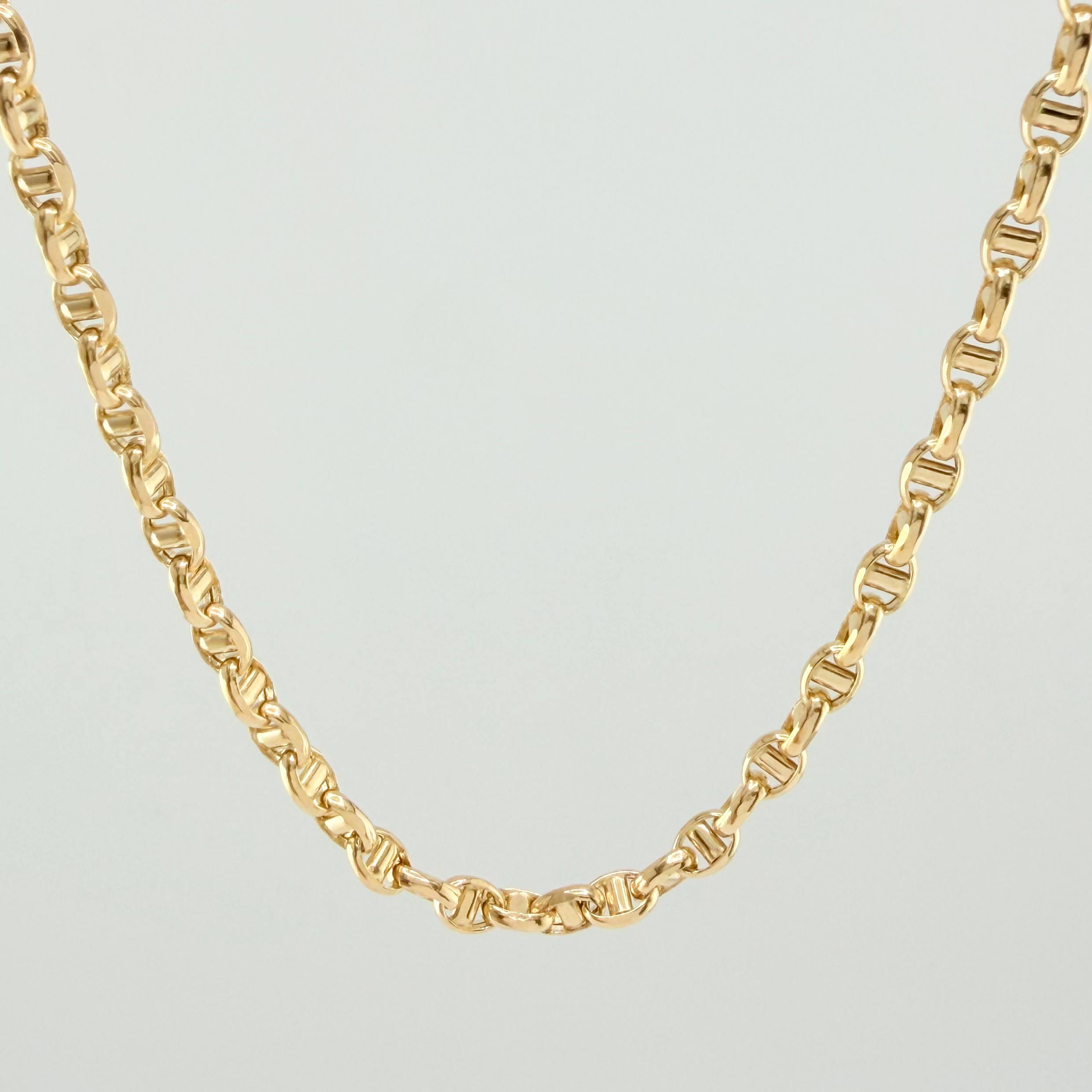 Cadena Marinera 4.1gr / 50cm / 2.5mm Oro Amarillo +3 18K ©