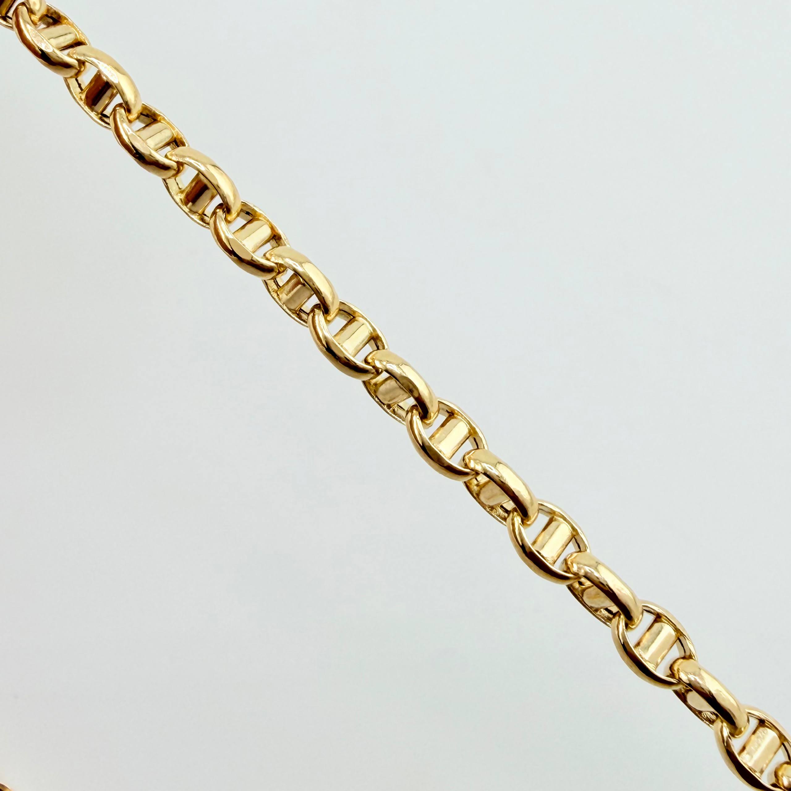 Cadena Marinera 4.1gr / 50cm / 2.5mm Oro Amarillo +3 18K ©