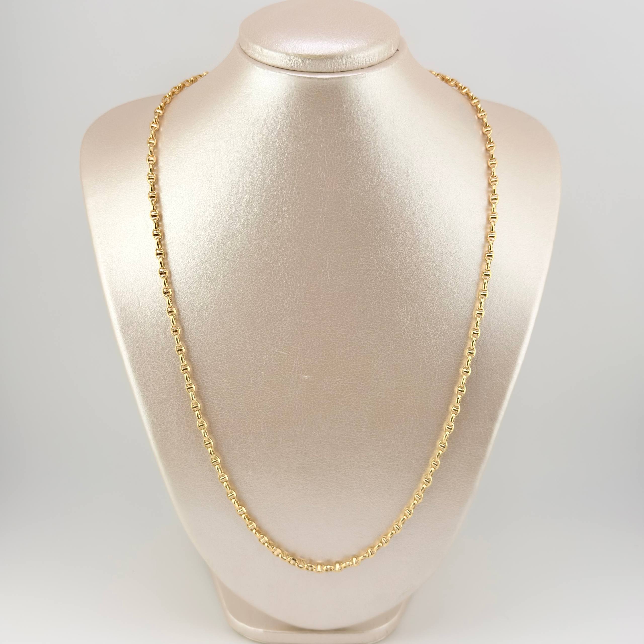 Cadena Marinera 9.8gr / 60cm / 3.5mm Oro Amarillo +3 18K