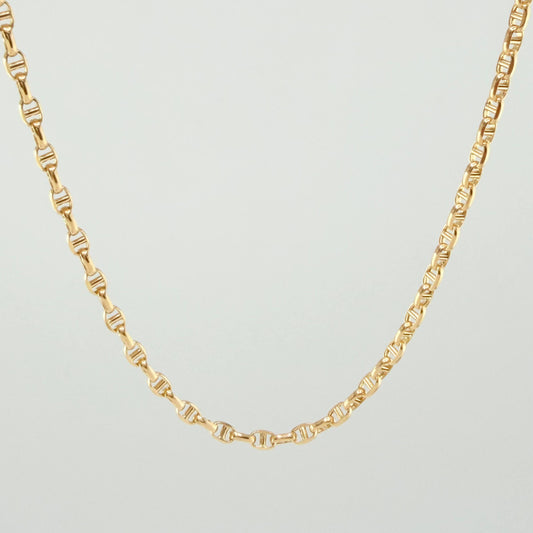 Cadena Marinera 4.1gr / 50cm / 2.5mm Oro Amarillo +3 18K