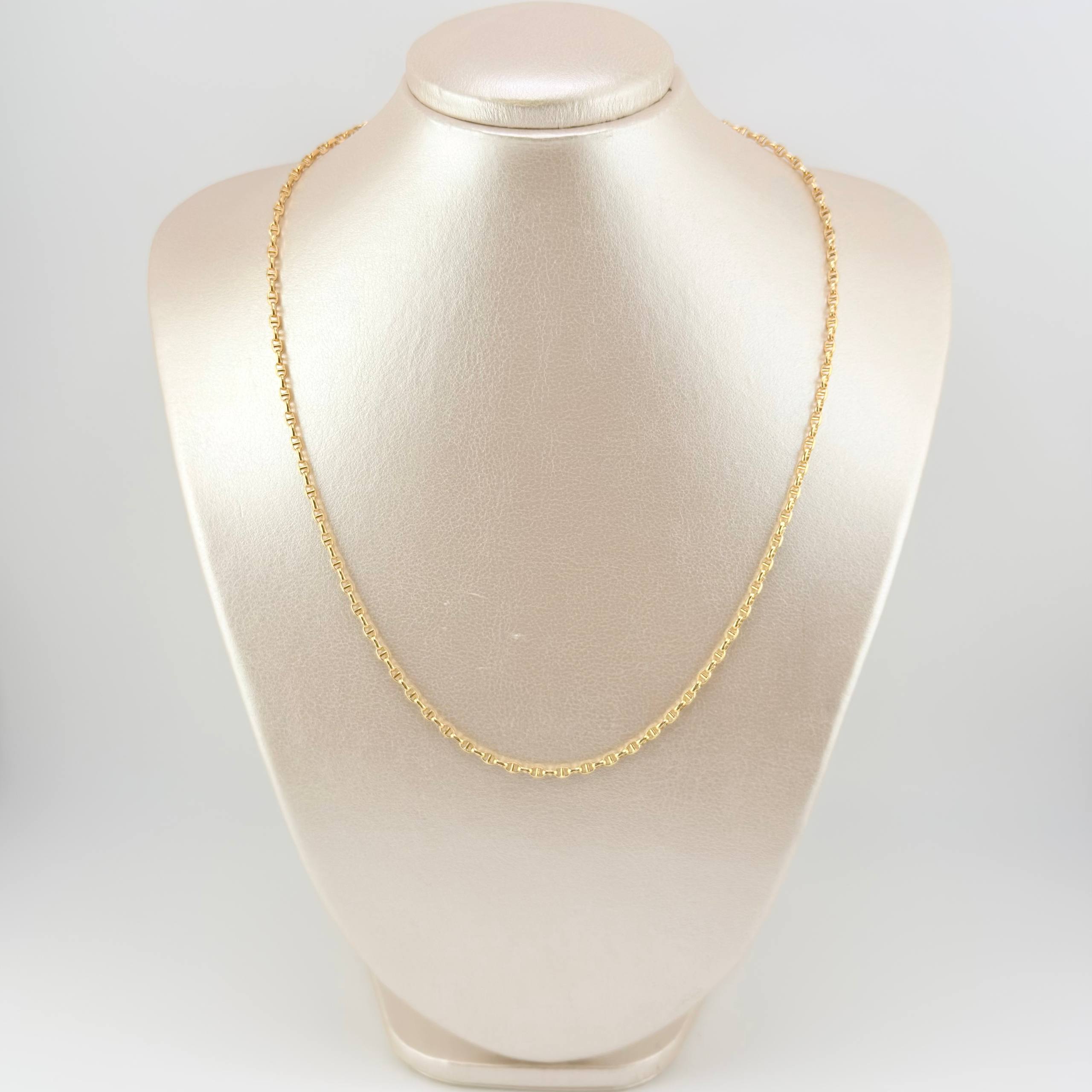 Cadena Marinera 4.05gr / 50cm / 2.5mm Oro Amarillo +3 18K