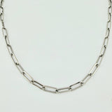 Cadena Cajon 4.85gr / 50cm / 3.3mm Oro Blanco +3 18K *