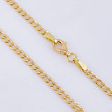 Cadena Cubana 3gr / 45cm / 2.4mm Oro Amarillo +1 18K