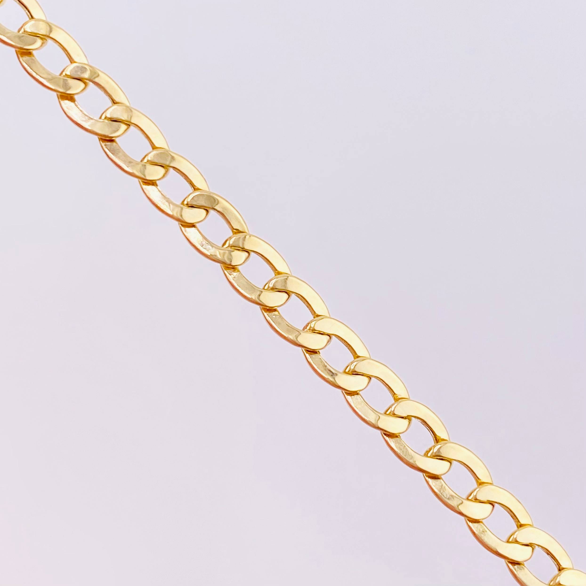 Cadena Cubana 6.45gr / 50cm / 4mm Oro Amarillo +1 18K *