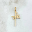 Dije Fé  1.1gr / 3.6cm / Liso Oro Amarillo 18K