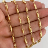 Cadena Rustica Tornillo 11.9 g / 71.5 cm / 1.25 mm Oro Amarillo 18K
