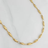Cadena Rustica Barril 10.25 g / 61.5 cm / 3 mm Oro Amarillo 18K