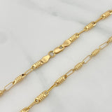 Cadena Rustica Barril 10.25 g / 61.5 cm / 3 mm Oro Amarillo 18K