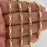 Cadena Rustica Barril 12.35 g / 61 cm / 3.75 mm Oro Amarillo 18K