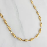 Cadena Rustica Barril 12.35 g / 61 cm / 3.75 mm Oro Amarillo 18K