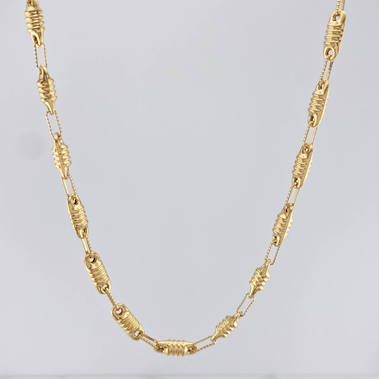 Cadena Rustica Barril 12.35 g / 61 cm / 3.75 mm Oro Amarillo 18K