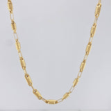 Cadena Rustica Barril 12.35 g / 61 cm / 3.75 mm Oro Amarillo 18K