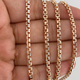 Cadena Veneciana 27.65 g / 60.3 cm / 2.9 mm Dos Oros Blanco Rosa 18K