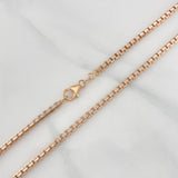 Cadena Veneciana 27.65 g / 60.3 cm / 2.9 mm Dos Oros Blanco Rosa 18K