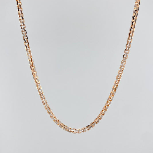 Cadena Veneciana 27.65 g / 60.3 cm / 2.9 mm Dos Oros Blanco Rosa 18K