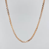 Cadena Veneciana 27.65 g / 60.3 cm / 2.9 mm Dos Oros Blanco Rosa 18K