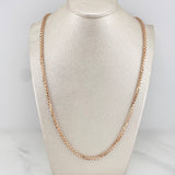 Cadena Veneciana 27.65 g / 60.3 cm / 2.9 mm Dos Oros Blanco Rosa 18K