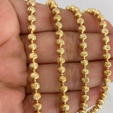 Cadena Militar Luna Diamantada 32.85 g / 71.4 cm / 3.9 mm Oro Amarillo 18K