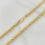 Cadena Militar Luna Diamantada 32.85 g / 71.4 cm / 3.9 mm Oro Amarillo 18K
