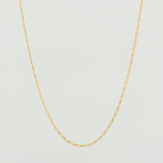 Cadena Figaro Seguido  2.5gr / 60.9cm / 1.43mm Oro Amarillo +1 18K $