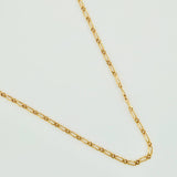 Cadena Figaro Seguido  2.5gr / 60.9cm / 1.43mm Oro Amarillo +1 18K $