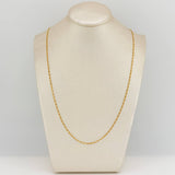 Cadena Figaro Seguido  2.5gr / 60.9cm / 1.43mm Oro Amarillo +1 18K $