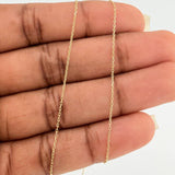 Cadena Aro Seguido  1.2gr / 40cm-45cm / 0.49mm Oro Amarillo 18K $