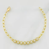 Pulso Tennis Cajón 6.95g / 18cm / 3.81mm Oro Amarillo 18K