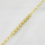 Pulso Tennis Cajón 6.95g / 18cm / 3.81mm Oro Amarillo 18K