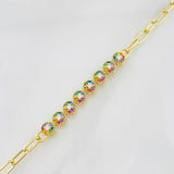 Pulso Tennis Cajón 6.85g / 18.2cm / 3.74mm Oro Amarillo 18K