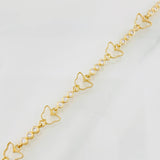 Pulso Tennis Mariposas 6.15g / 19cm / 2.7mm Oro Amarillo 18K