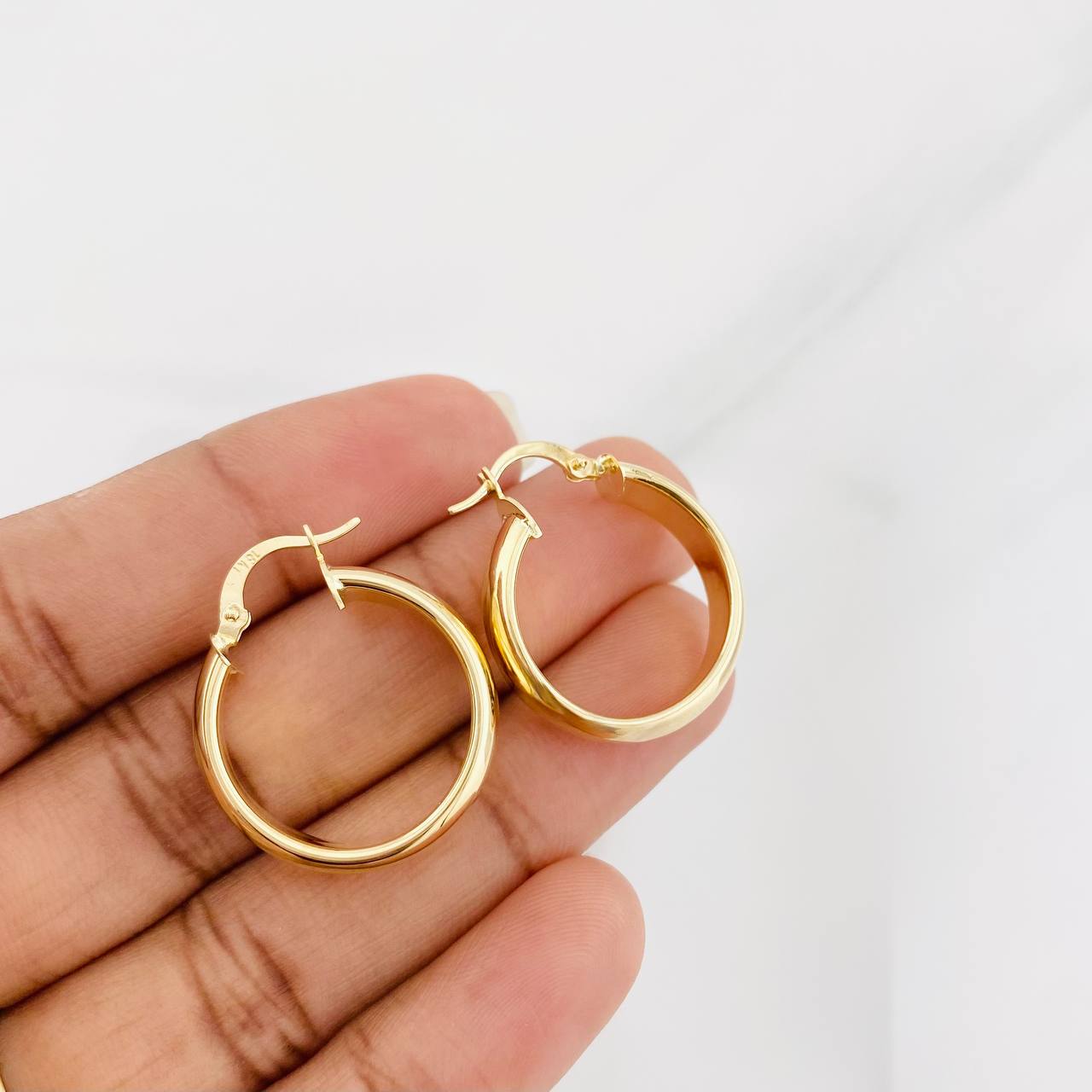 Candongas Winter 3.9g / 2.6cm Oro Amarillo 18K