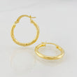 Candongas Lucero 1.5g / 2.1cm Oro Amarillo 18K