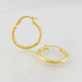 Candongas Lucero 1.5g / 2.1cm Oro Amarillo 18K