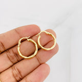 Candongas Lucero 1.5g / 2.1cm Oro Amarillo 18K
