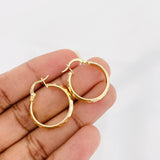 Candongas Gera 1.8g / 2.4cm Oro Amarillo 18K