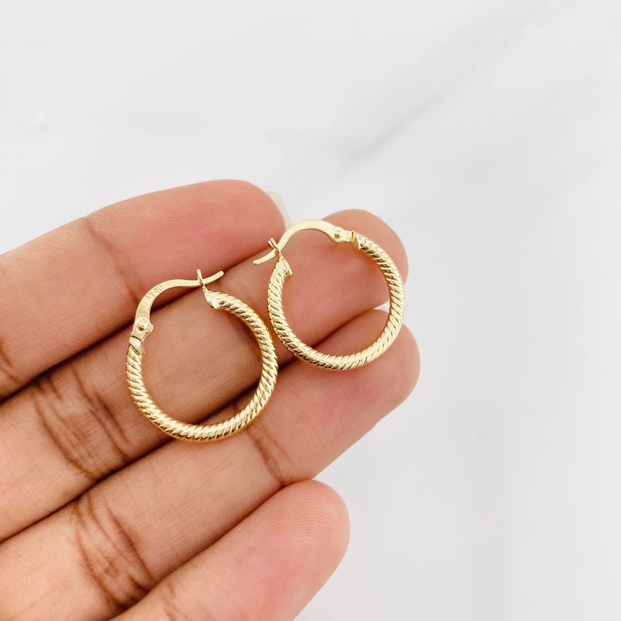 Candongas Zion 1.5g / 2.1cm Oro Amarillo 18K