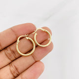 Candongas Zion 1.5g / 2.1cm Oro Amarillo 18K