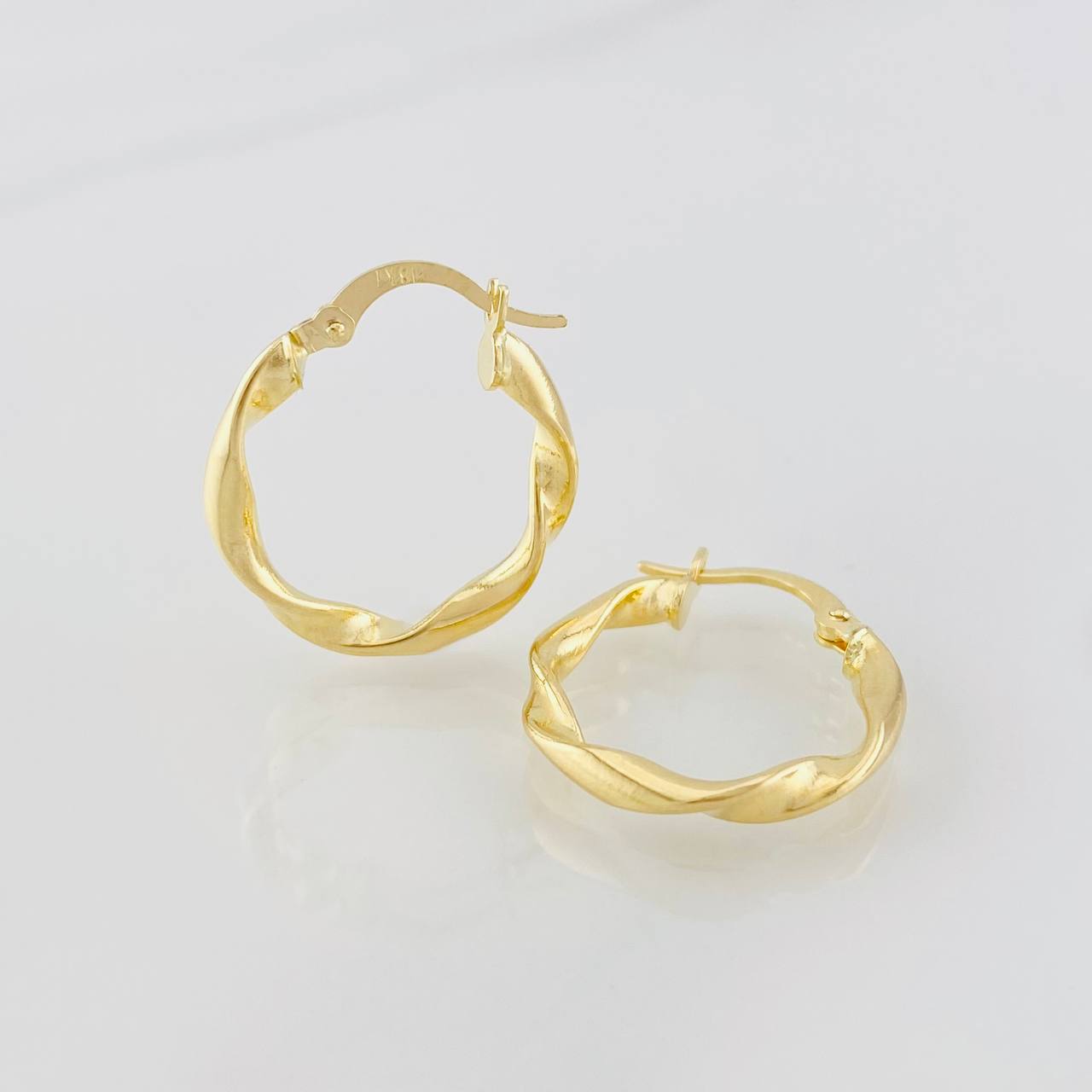 Candongas Melcocha 1.55g / 2.1cm Oro Amarillo 18K