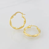 Candongas Melcocha 1.55g / 2.1cm Oro Amarillo 18K