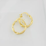Candongas Melcocha 1.55g / 2.1cm Oro Amarillo 18K