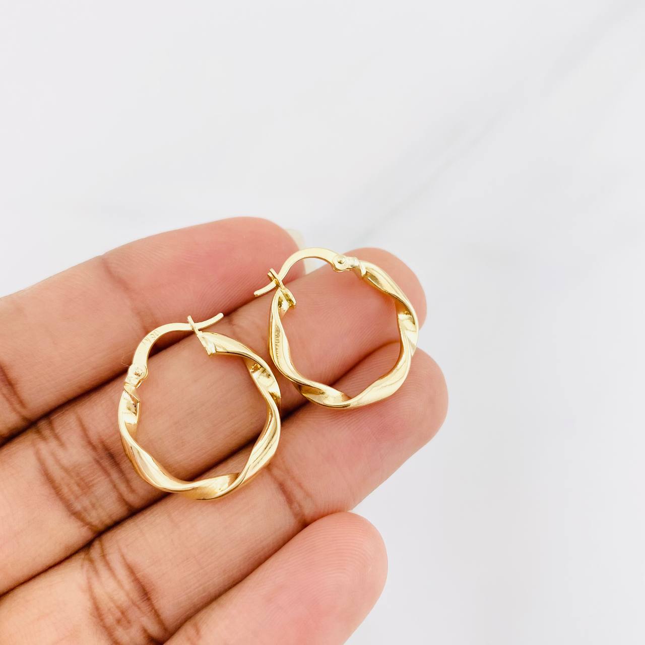 Candongas Melcocha 1.55g / 2.1cm Oro Amarillo 18K