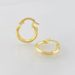 Candongas Clau Punteada 1.05g / 1.5cm Oro Amarillo 18K