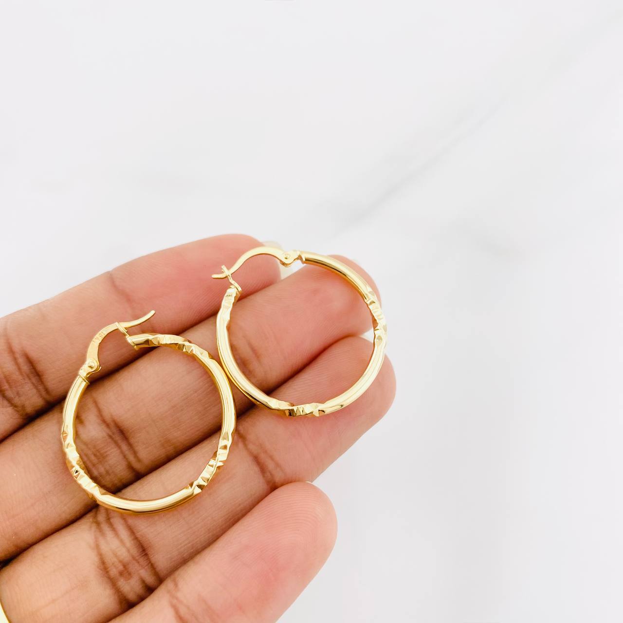 Candongas Megan 1.85g / 2.9cm Oro Amarillo 18K