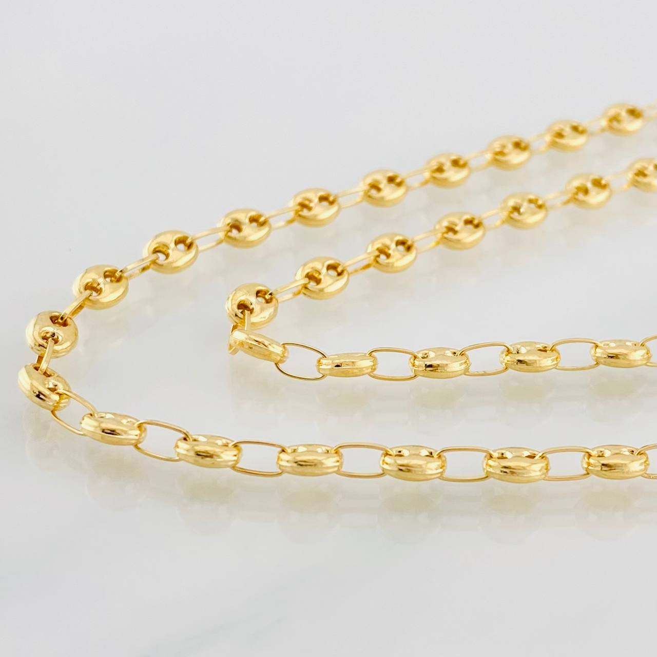 Cadena GC 6.7g / 50cm / 4.24mm Oro Amarillo 18K