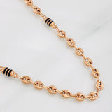 Cadena Rustica GC 10.15g / 50cm / 5mm Oro Rosa 18K