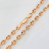 Cadena Rustica GC 10.15g / 50cm / 5mm Oro Rosa 18K